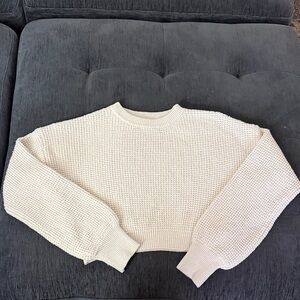 PacSun Women's Textured Cream Sweater